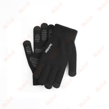 black gloves